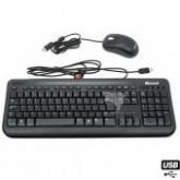 Kit Teclado e mouse Usb com fio Microsoft