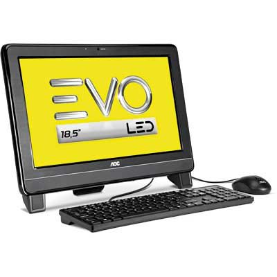 Computador AIO EVO, Processador Dual Core de 1.4 ghz, Memória de 2gb, HD de 500gb, Tela de 18.5" - A